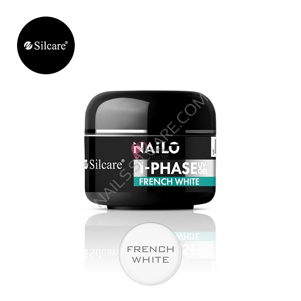 Gel UV Nailo (Basic) Silcare 3 in 1 alb French 15 ml